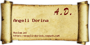 Angeli Dorina névjegykártya