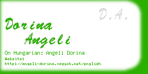 dorina angeli business card